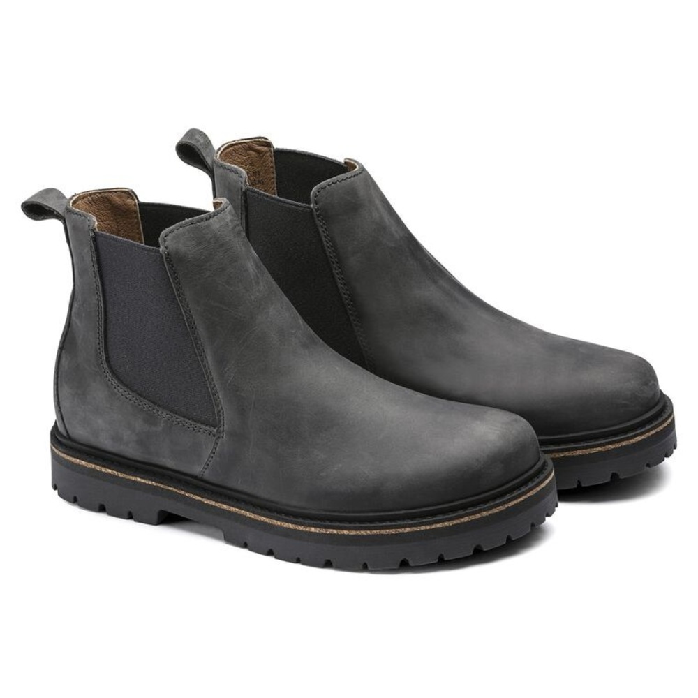 Birkenstock Stalon Chelsea Boot Nubuck leather sz 38 gray